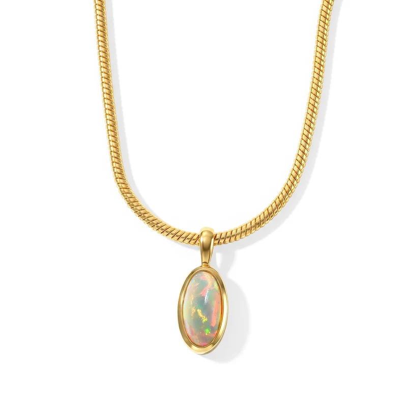 EVER TRUE AAA Natürlicher, äthiopischer Welo Opal Schmuckset (10-15 Werktage Lieferzeit) ca. 50 cm ca. 1.08 ct