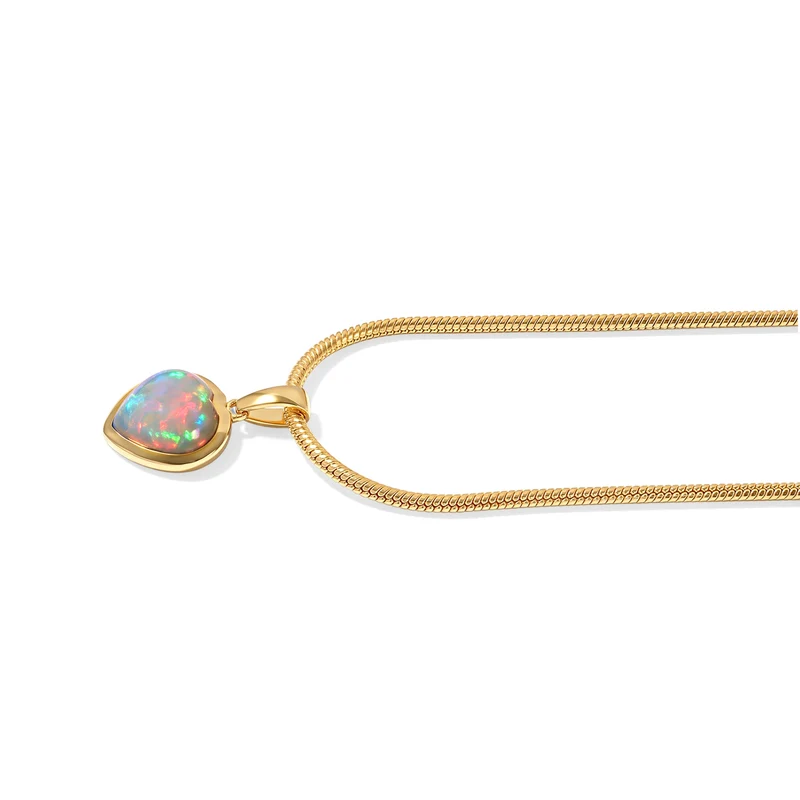 EVER TRUE AAA Natürlicher, äthiopischer Welo Opal Schmuckset (10-15 Werktage Lieferzeit) ca. 50 cm ca. 1.08 ct