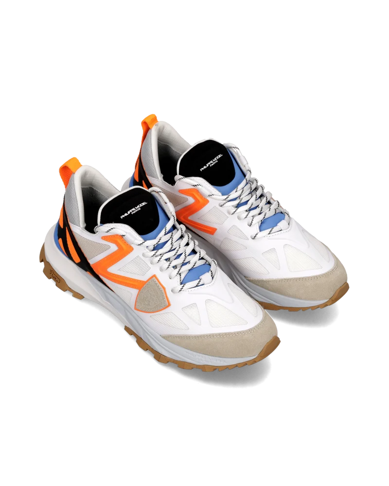 Sneakers Rocx Running Men, White Orange