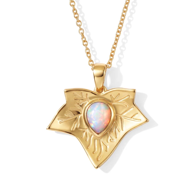 EVER TRUE AAA Natürlicher, äthiopischer Welo Opal Anhänger mit Kette, ca. 50 cm ca. 1.05 ct