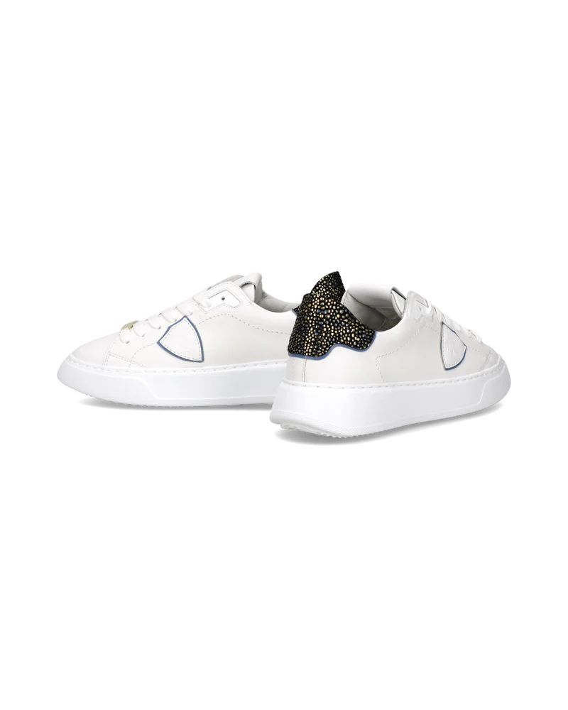 Sneakers Temple Tennis Women, White Black