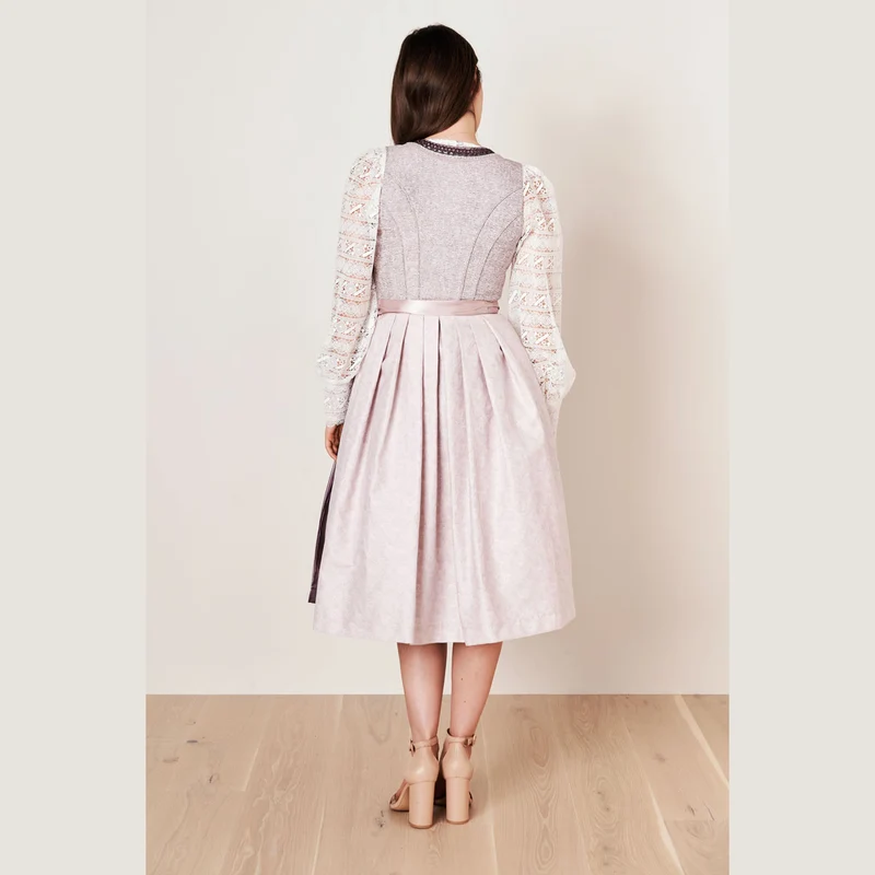 Krüger Dirndl Abriana Beere Perlenborte 70cm