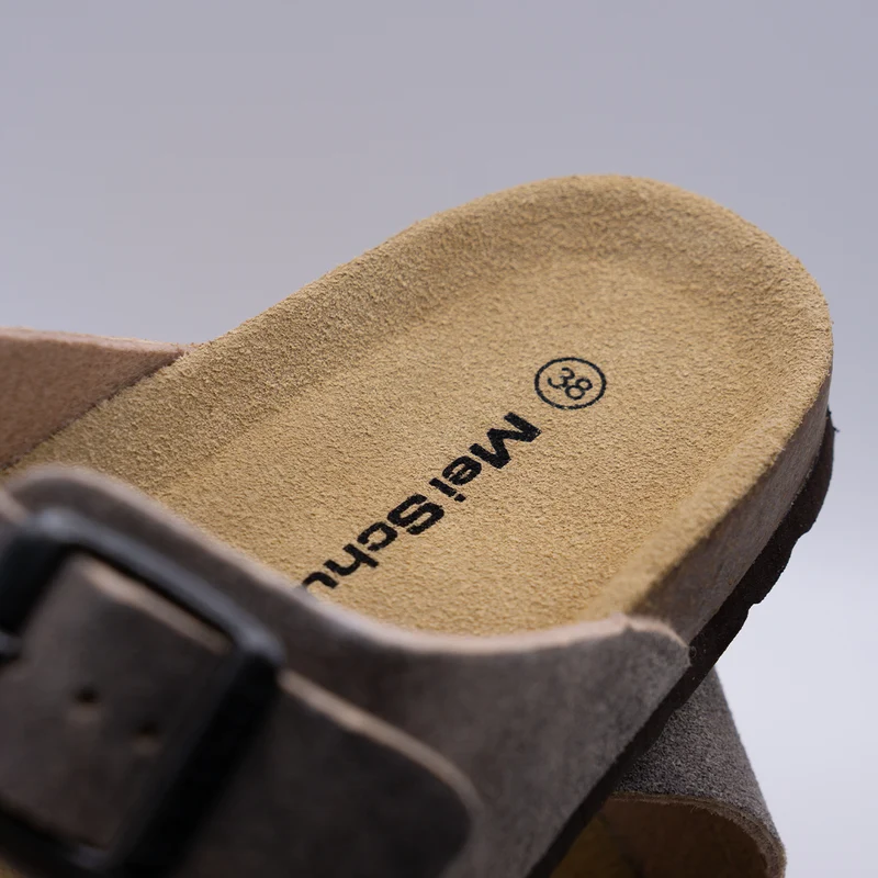MeiSchua! Damen Trachten Sandalen Leder Pantoletten