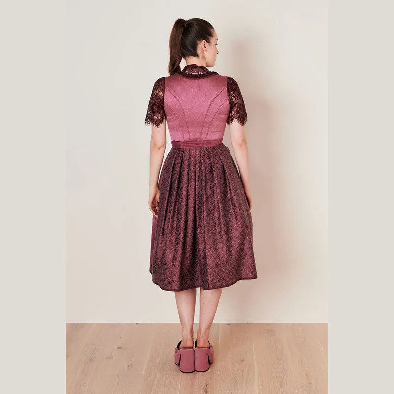 Krüger Dirndl Danila Pink mit Miederborte 70cm
