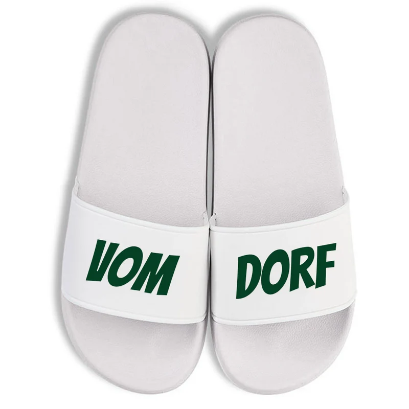 Vom Dorf Badelatschen