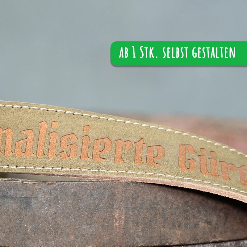Gürtel Selbst Gestalten ab 1 Stk. mit Logo oder Text