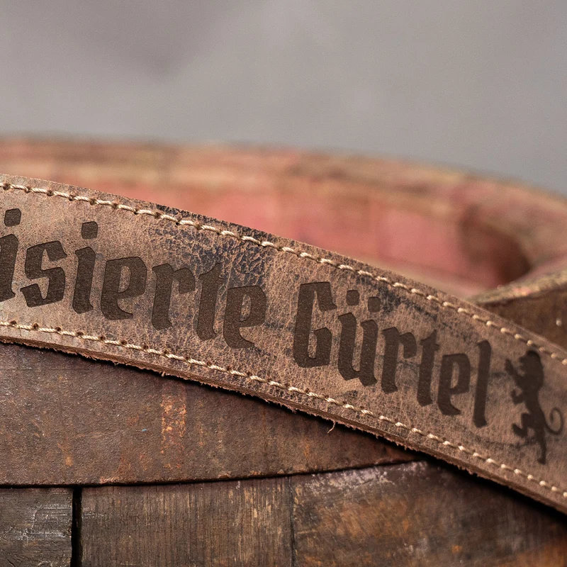 Ledergürtel mit eigenem Logo Selbst Gestalten ab 1 Stk.