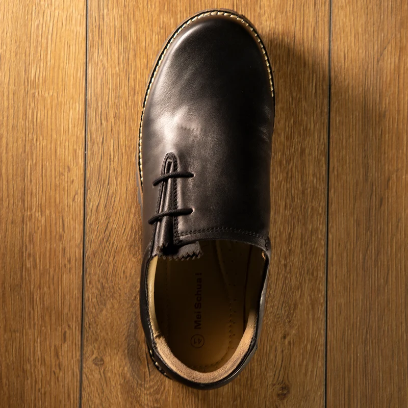 MeiSchua! Haferlschuhe Paul Schwarz Glattleder