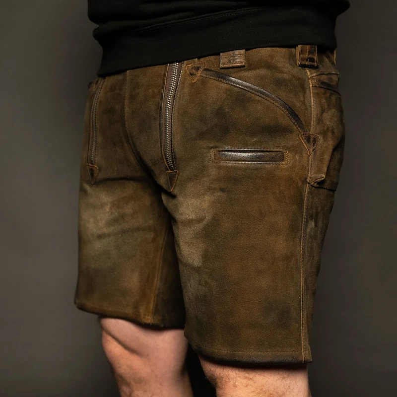 Datschi Trachten Zunft Lederhose Richtfest Braun