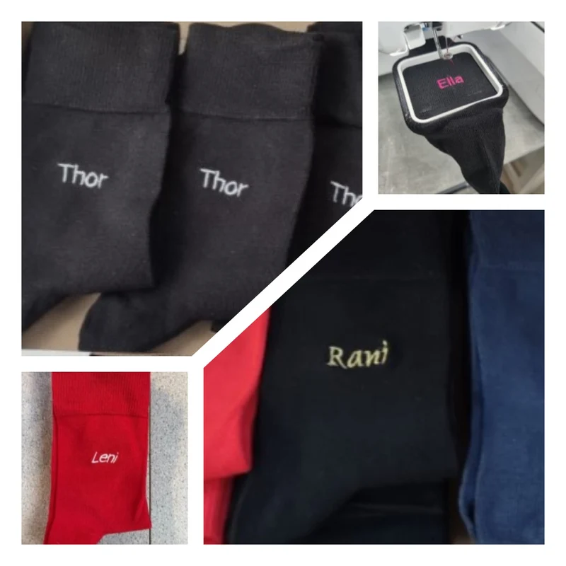 Stickmotiv Wunschtext / Datum individuell personalisierte Bestickung
