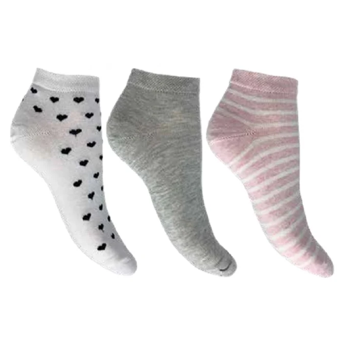 3 PK FLEXITOP LADIES TEXTURED TRAINER LINERS