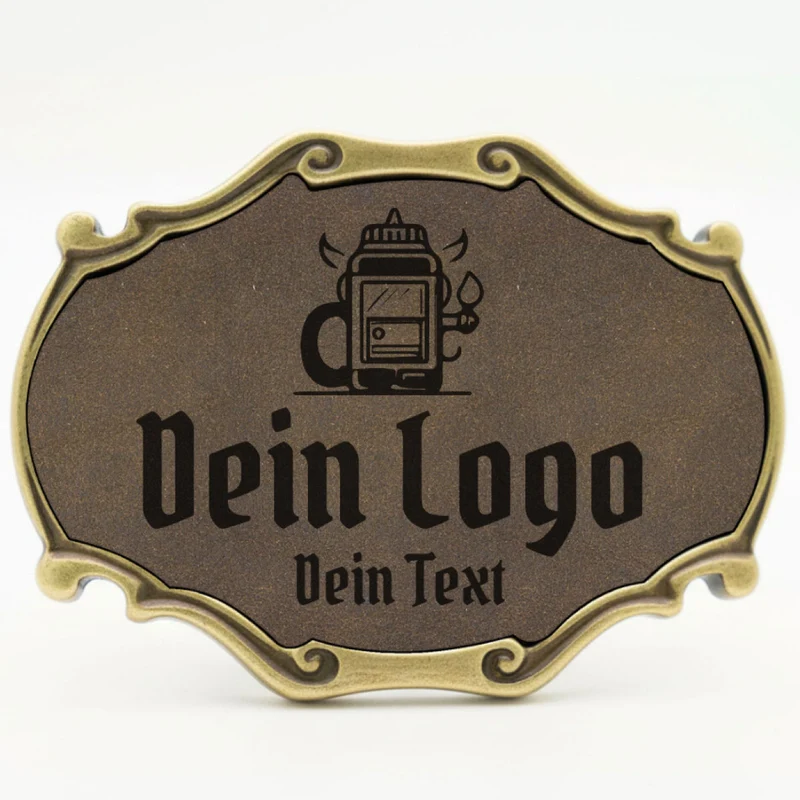Trachten Gürtelschnalle mit eigenem Logo ab 1 Stk.