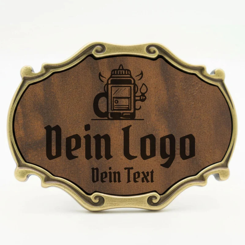 Trachten Gürtelschnalle mit eigenem Logo ab 1 Stk.