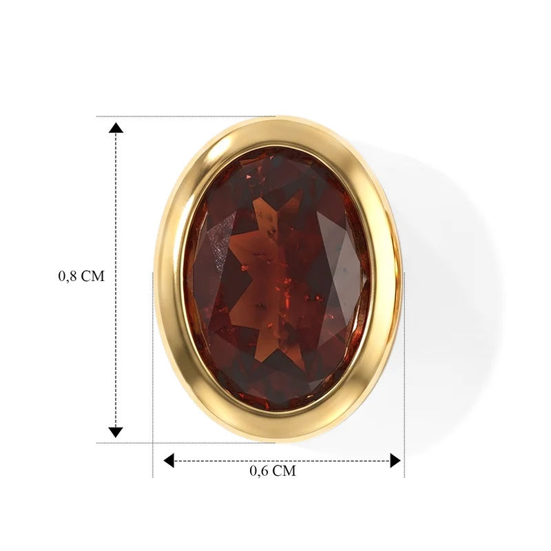 EVER TRUE Mosambik Granat Ohrringe Reine Bronze ca. 1.88 ct