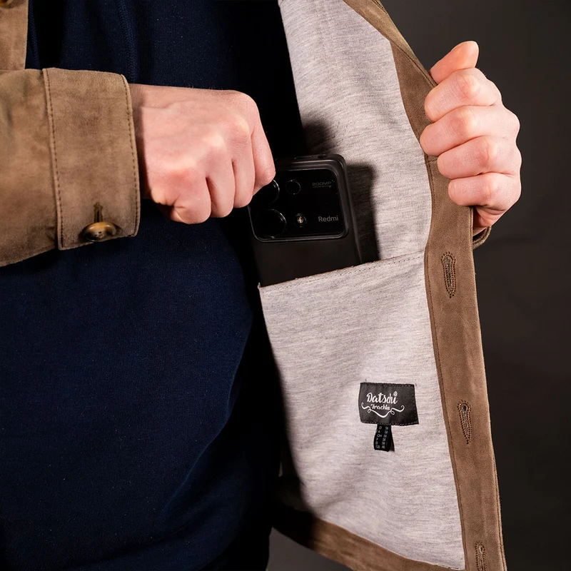 Datschi Trachten Lederjacke Rene Cargojacke