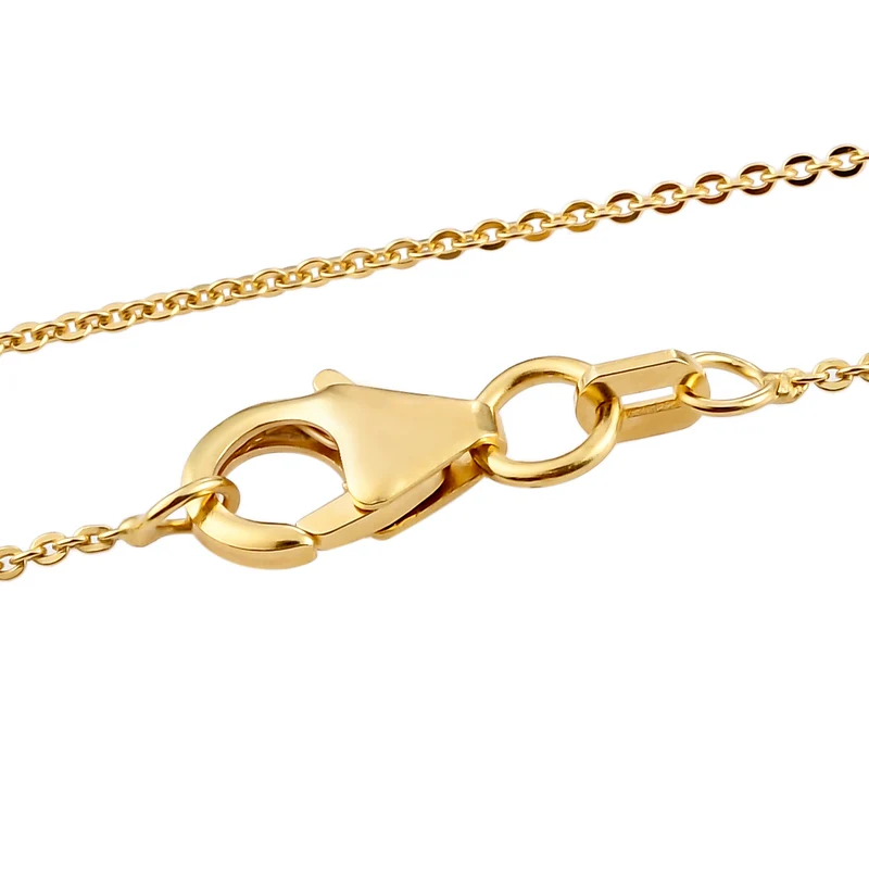 AAA Turkizit und weißer Zirkon-Anhänger mit Kette, ca. 50 cm, 925 Silber Gelbgold Vermeil ca. 1.08 ct