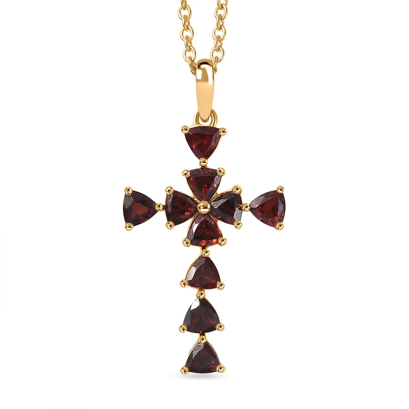 EVER TRUE Mosambik Granat Schmuckset ca. 50 cm ca. 2.96 ct