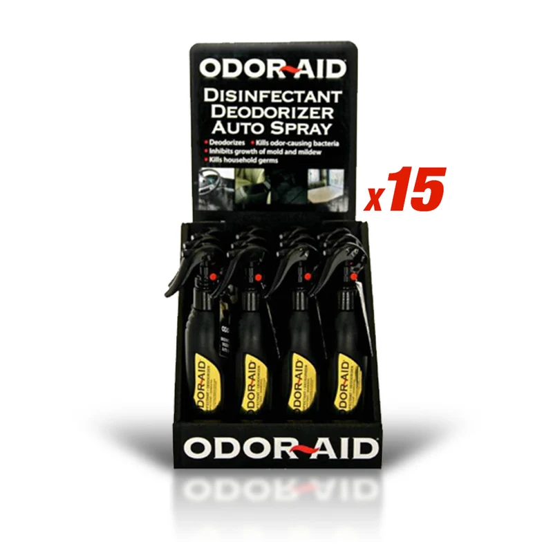 Pack 15 x Spray Odor Aid 210ml - Noir