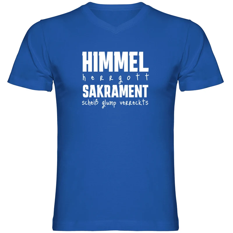 Himmel Herrgott Sakrament Herren Tshirt V-Ausschnitt