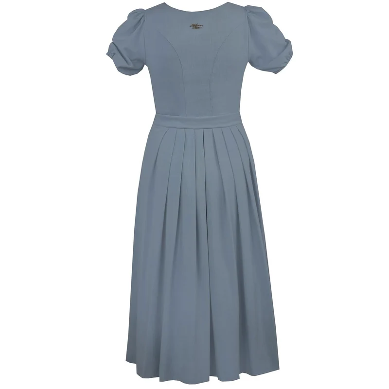 Madame Marie Dirndl Alisora Taubenblau Puffarm 75cm