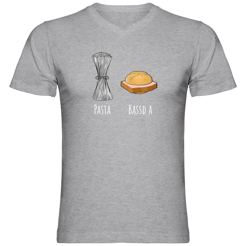 Pasta - Bassd a Leberkas Herren Tshirt V-Ausschnitt