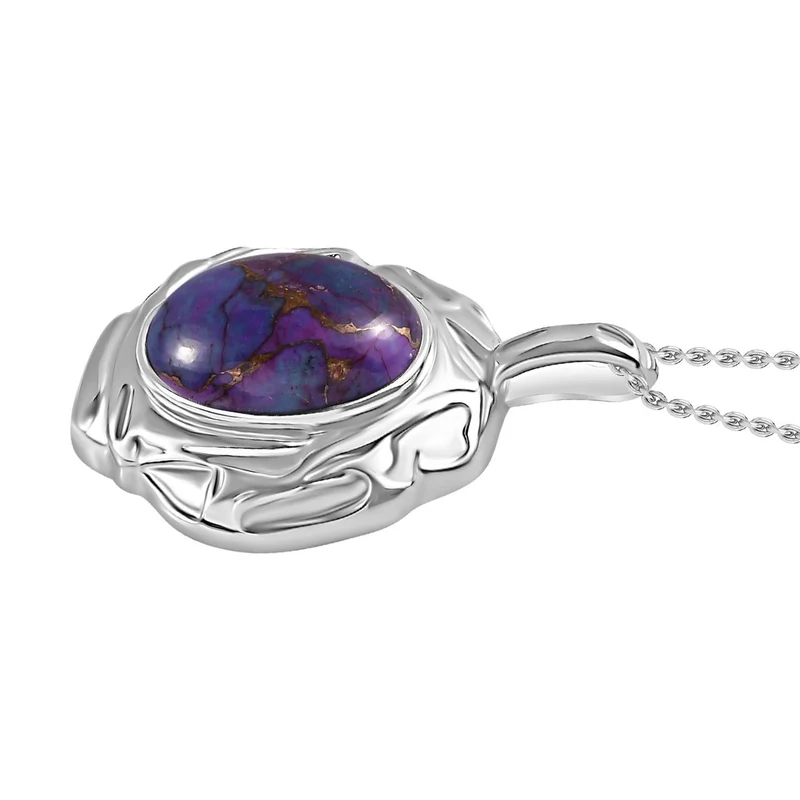Lila Türkis Schmuckset Edelstahl ca. 17,18 ct.