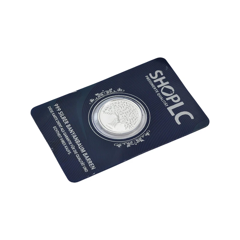 EXKLUSIVES GESCHENK - 999er Silber Baum Silberbarren, 5,00g