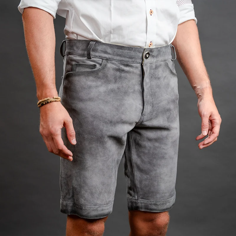 Datschi Trachten Lederhose Ludwig 2 Grau