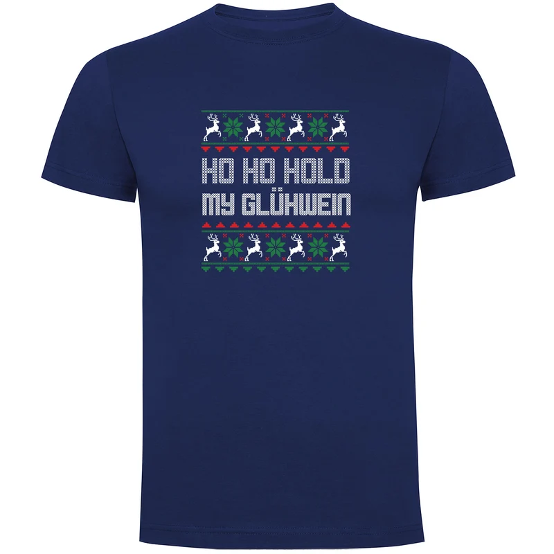 HO HO Hold my Glühwein Herren T-shirt
