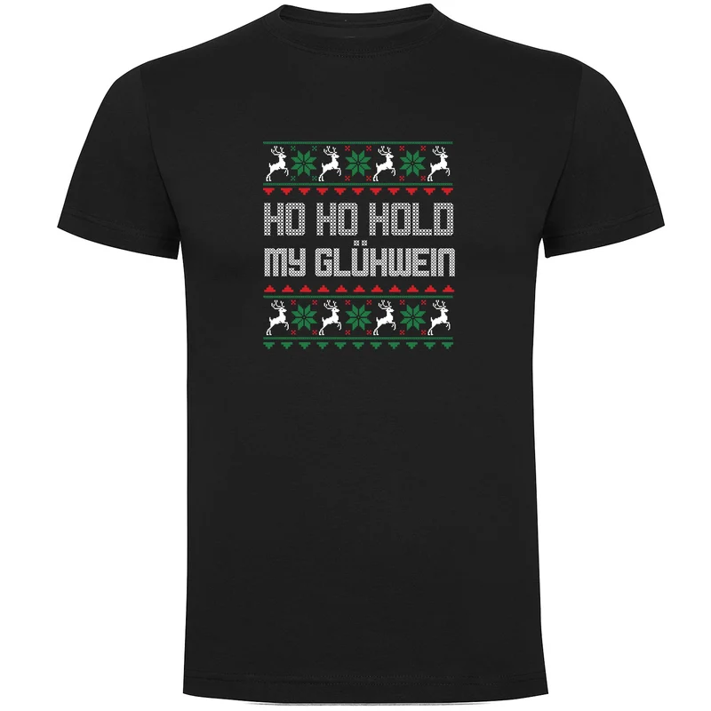 HO HO Hold my Glühwein Herren T-shirt