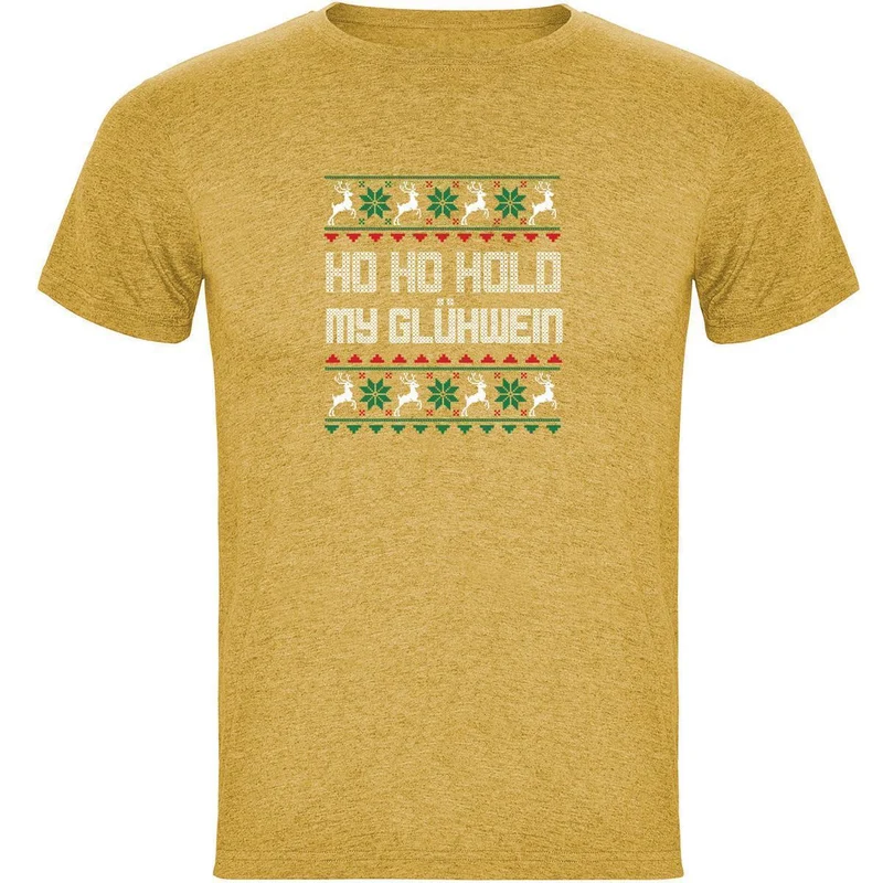 HO HO Hold my Glühwein Herren T-shirt