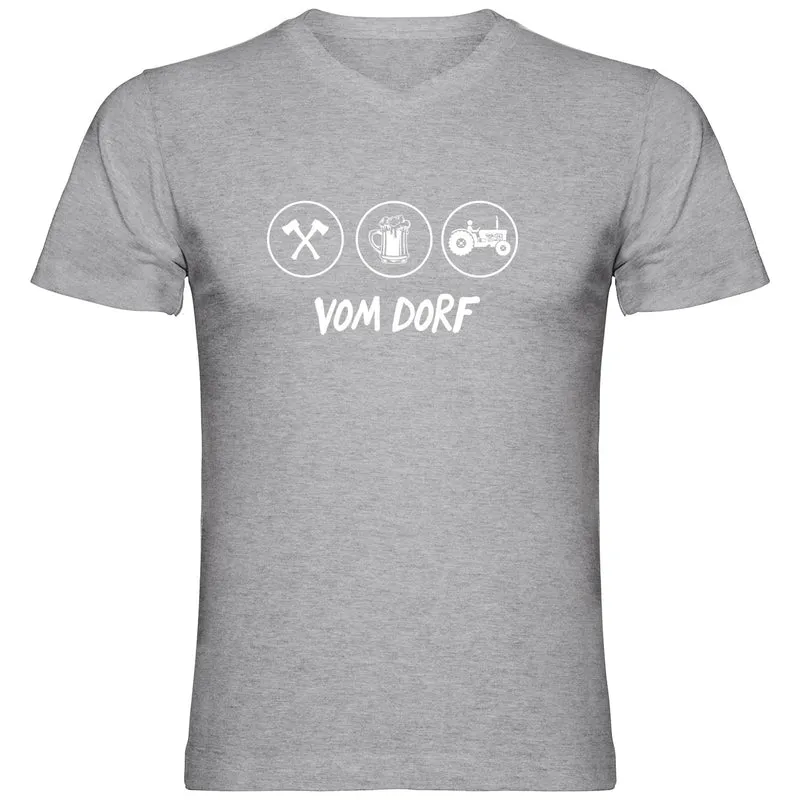 Vom Dorf Tshirt V-Ausschnitt