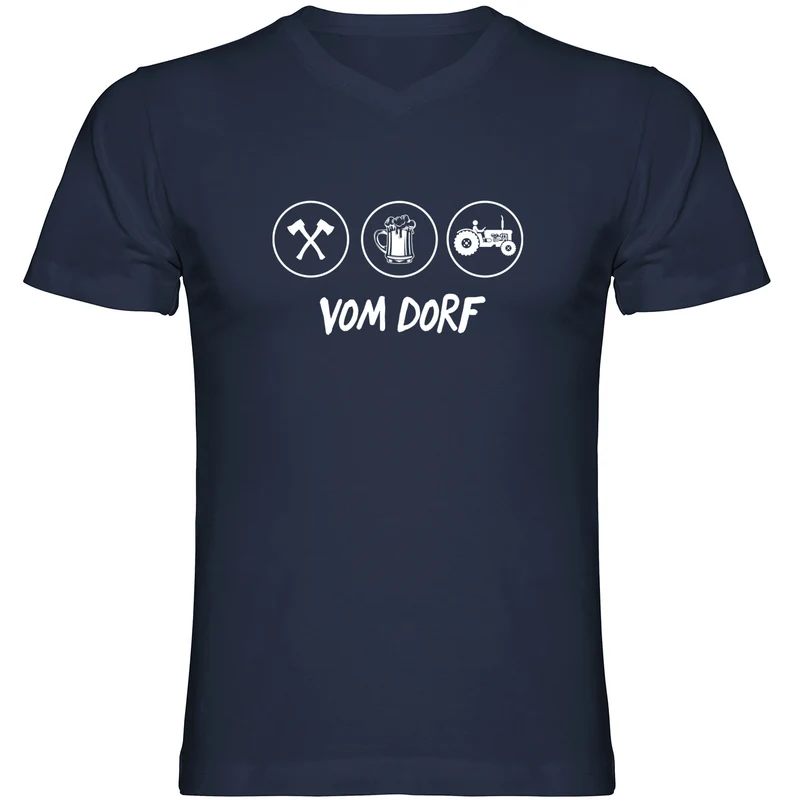 Vom Dorf Tshirt V-Ausschnitt