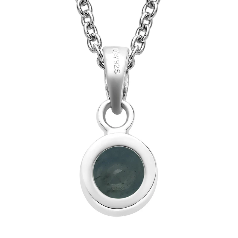 Aquamarin-Anhänger und Ohrringe aus 925 Silber, mit Kette aus Edelstahl ca. 2,45 ct