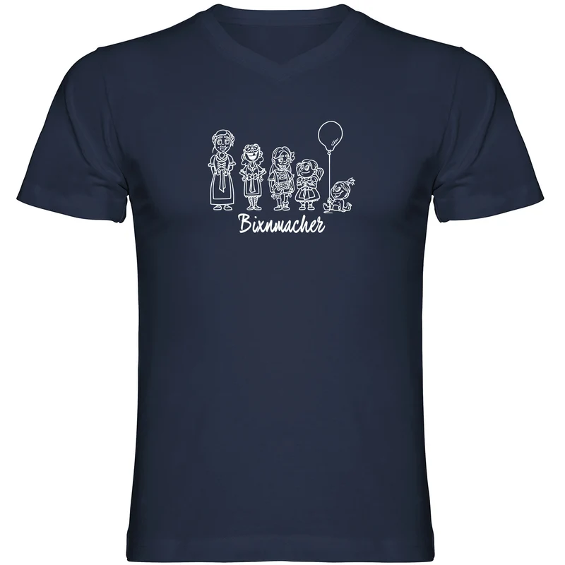 Bixnmacher Herren Tshirt V-Ausschnitt