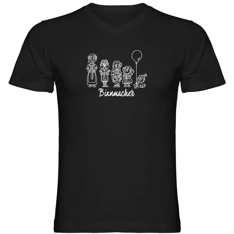 Bixnmacher Herren Tshirt V-Ausschnitt