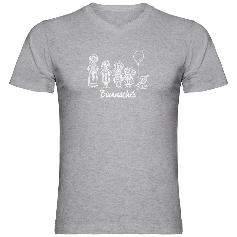 Bixnmacher Herren Tshirt V-Ausschnitt
