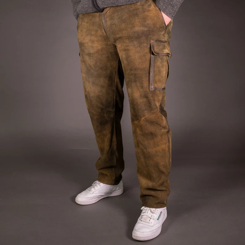 Datschi Trachten Lange Cargo Lederhose Ludwig Braun