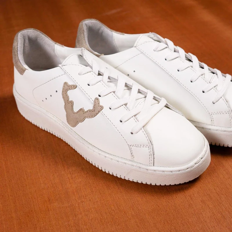 MeiSchua! Trachtensneaker Damen Weiß Lilli