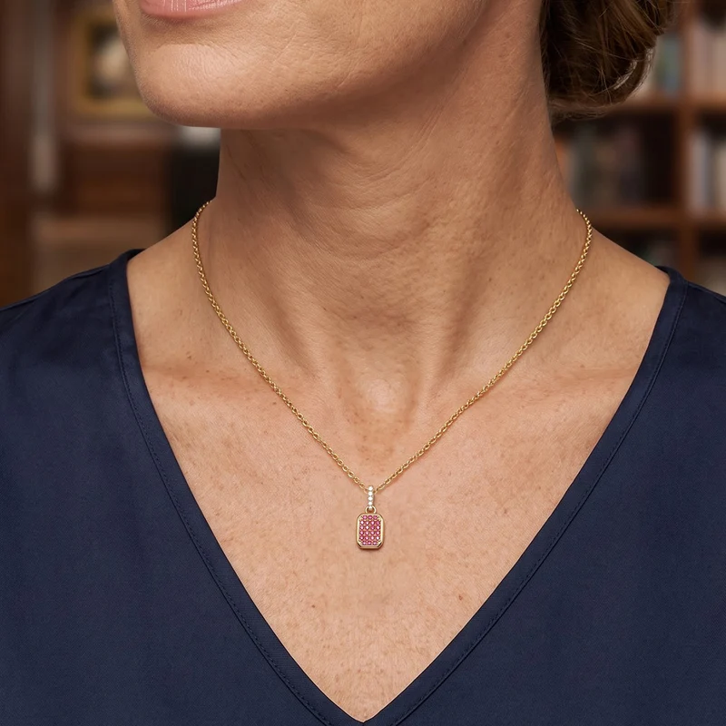 D'Joy Padparadscha Saphir, Weißer Zirkon Schmuckset ca. 50 cm 925 Silber 750 Gelbgold vermeil (BT) ca. 0.58 ct