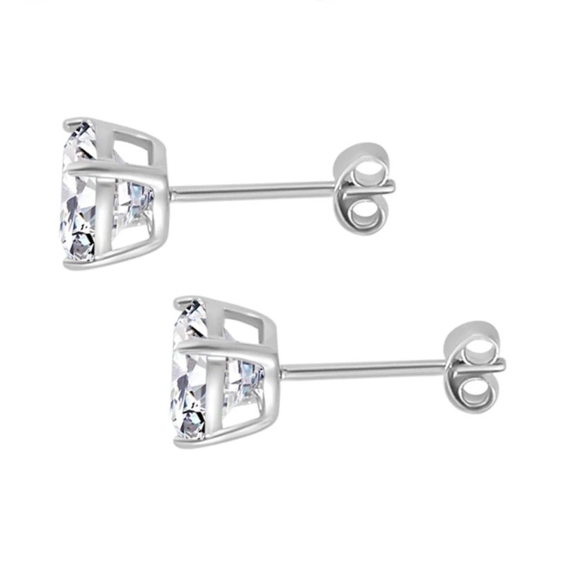 3er Set, Weißer Zirkonia, Rosa Zirkonia Schmuckset 925 Silber rhodiniert ca. 1.00 ct