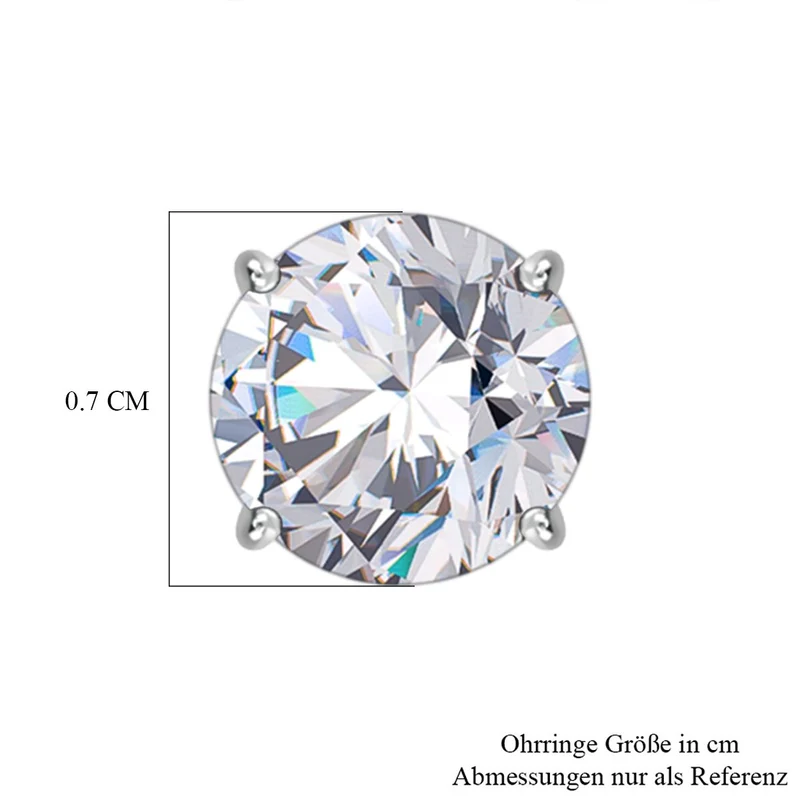 3er Set, Weißer Zirkonia, Rosa Zirkonia Schmuckset 925 Silber rhodiniert ca. 1.00 ct