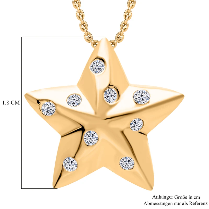LUXURIANT DIAMOND - Lab Grown Diamant SI-GH Schmuckset 925 Silber platiniert ca. 0,25 ct.
