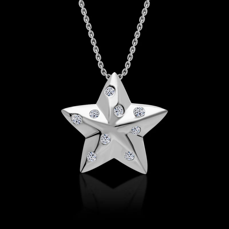 LUXURIANT DIAMOND - Lab Grown Diamant SI-GH Schmuckset 925 Silber platiniert ca. 0,25 ct.