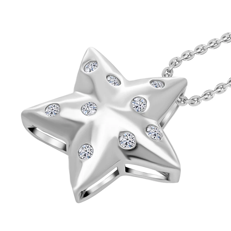 LUXURIANT DIAMOND - Lab Grown Diamant SI-GH Schmuckset 925 Silber platiniert ca. 0,25 ct.