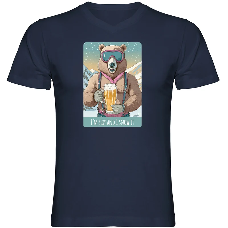 I´m sexy and I snow it Herren Tshirt V-Ausschnitt
