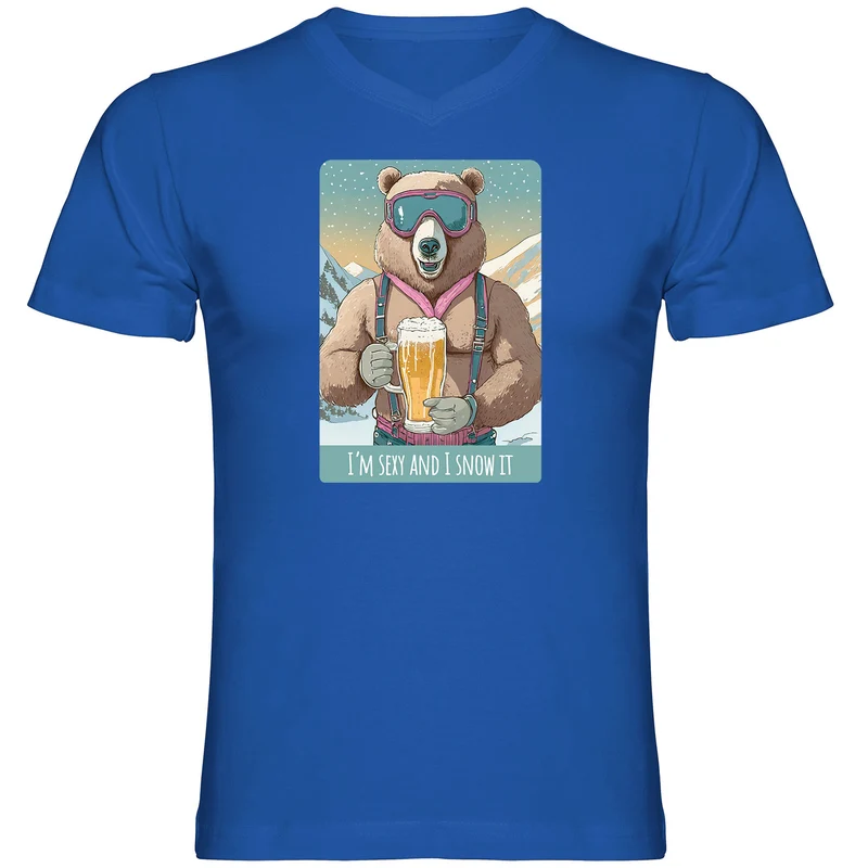 I´m sexy and I snow it Herren Tshirt V-Ausschnitt