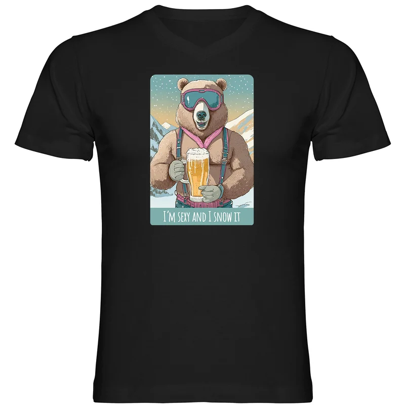 I´m sexy and I snow it Herren Tshirt V-Ausschnitt