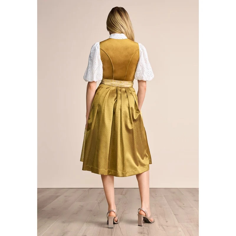 Krüger Dirndl Tuana Gold Samt 70cm