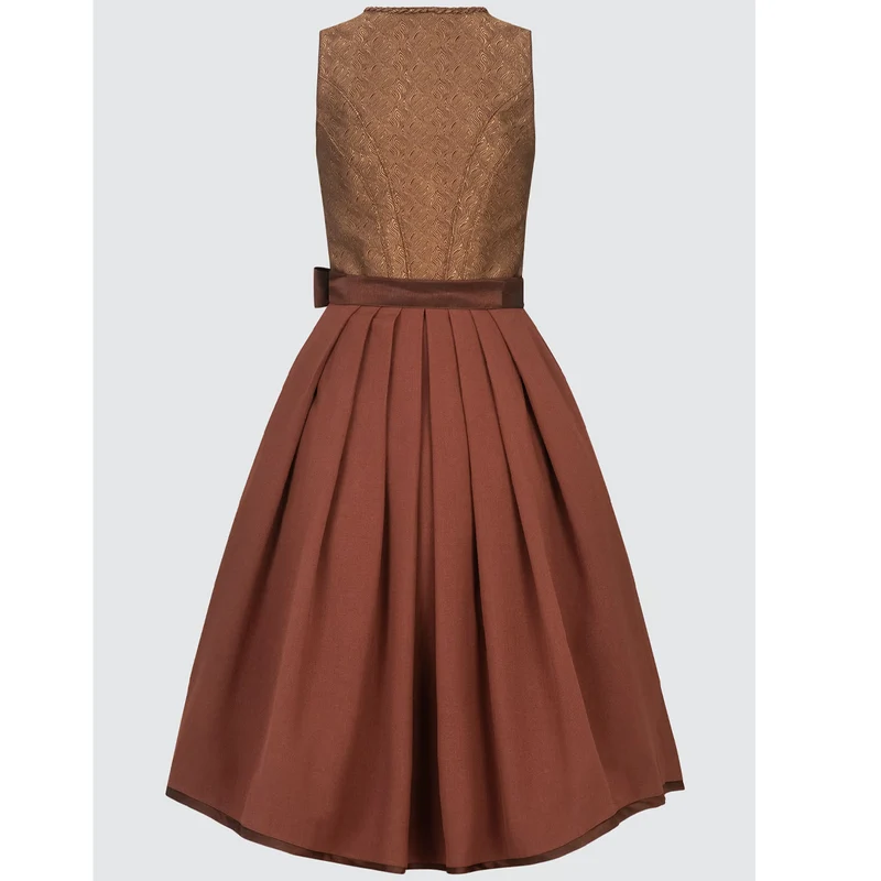 Krüger Dirndl Tamika Rost Braun Bronze Elegant 70cm